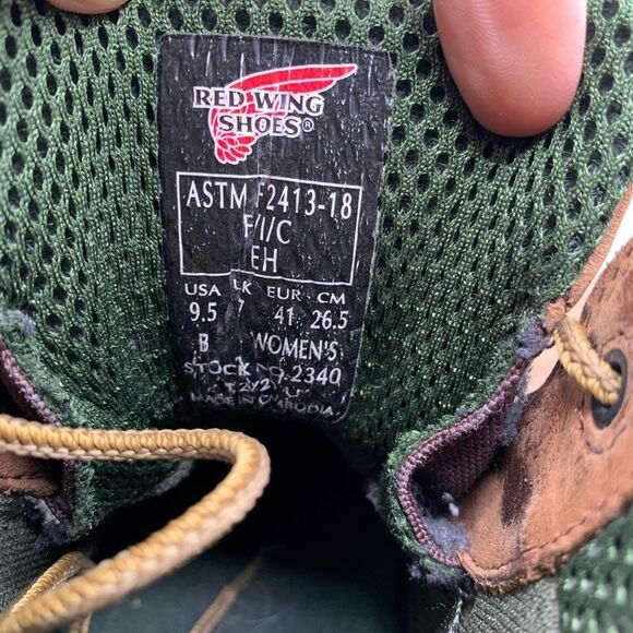 Red Wing King Toe Brown 6" Work Boot Safety Shoe Women's Size 9.5 Model 3540 - Picture 8 of 8